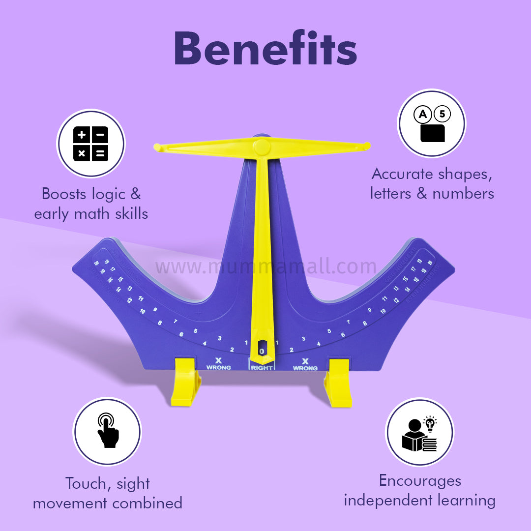 Educational Swinging Scale Toy for Kids - Alphabets, Numbers, Colors, Shapes & Early Brain Development Learning Toy