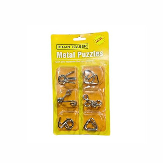 💥Metal Puzzle  IQ Games for Children & Adults (6 PCS)