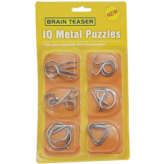 💥Metal Puzzle  IQ Games for Children & Adults (6 PCS)