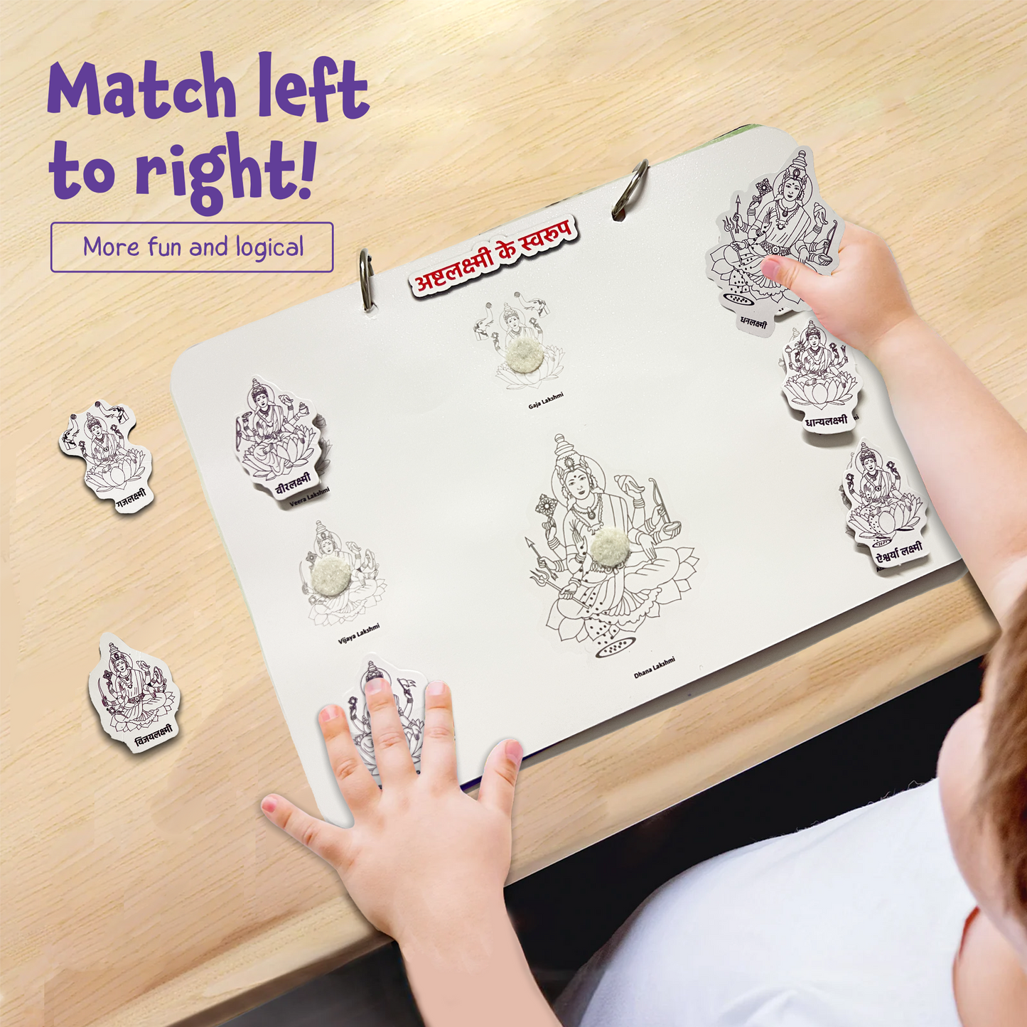 Mera Pehla Dharmik Safar – Interactive Busy Book for Kids to Learn Hindu Culture, Gods & Festivals (Screen-Free Learning)