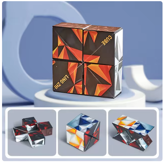 3D Changeable Magic Cubes for Kids & Adults (PACK OF 3)