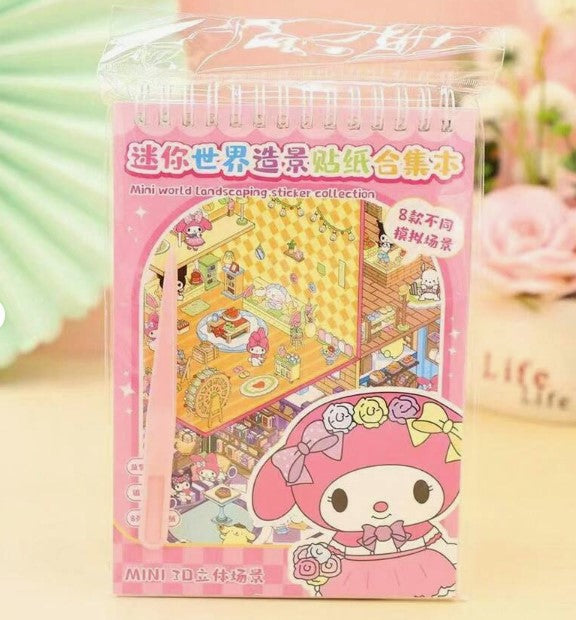 DIY 3D Sanrio Cartoon Stickers – Fun Craft Kit for Kids & Return Gifts (Pack of 4)