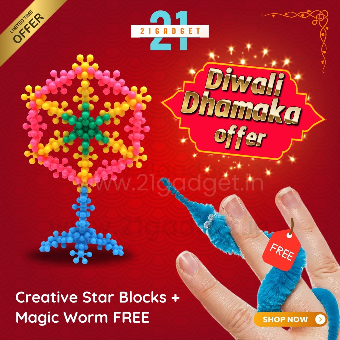 Educational Star Block For Kids Development | 100% Safe Material + FREE 2000+ Pages PDF Worksheet For Kids