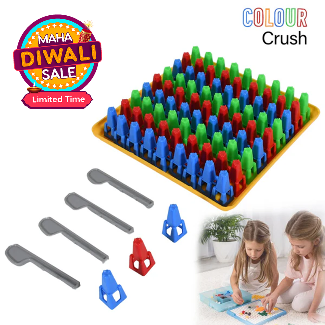 Colour Crush -Challenge's Educational Board game For Kids & Adults