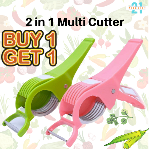 ✨2 in 1 Vegetable Cutter With Peeler (Buy 1 Get 1 Free)🤩