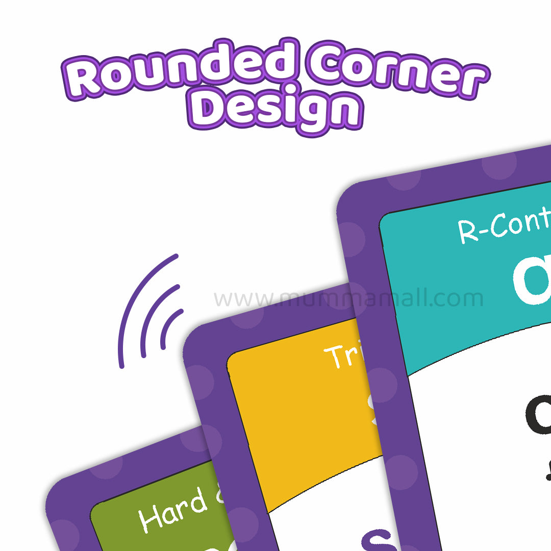 Educational Phonics Words English 60 Flashcards for Kids Ages (3-8) Ideal for Homeschooling, Montessori & Classroom Activities