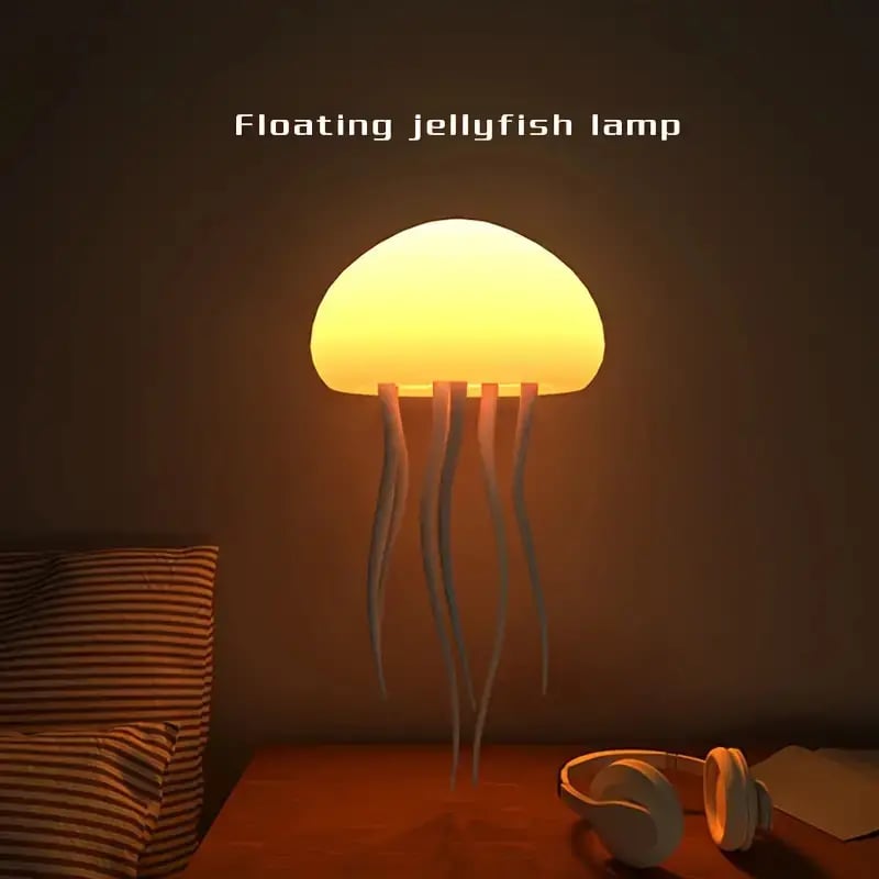 💡LED gradient swimming jellyfish atmosphere light - LED Night Light with Dancing Legs Changing Color