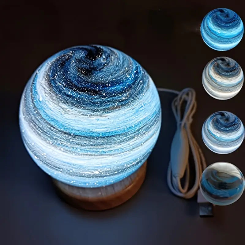 ✨3DPlastic Night Light, Creative Planet Design LED Night Lamp For Home🤩