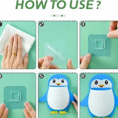 Multipurpose Penguin Wall Mount Holder