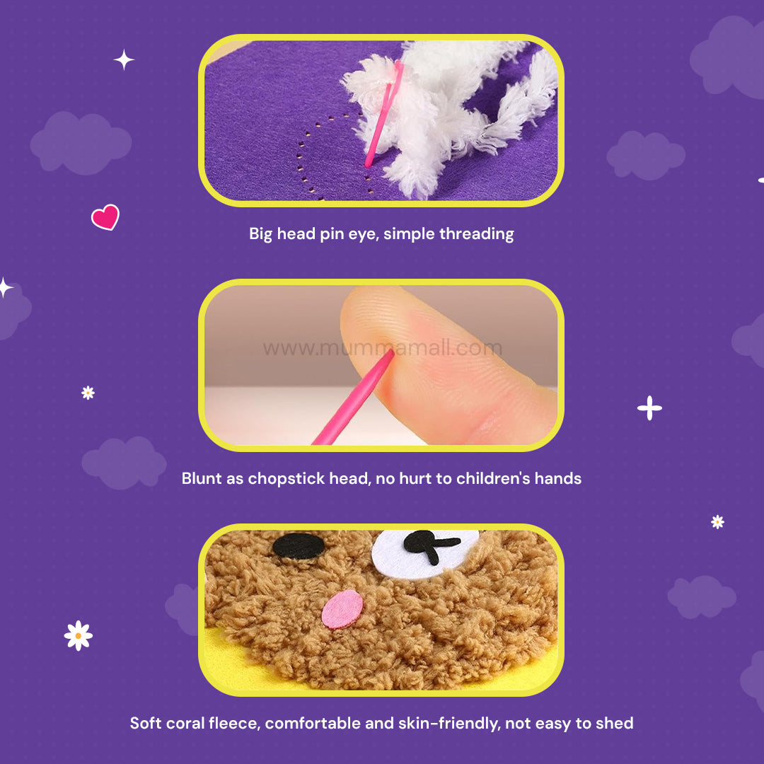 Needle Art Kit – DIY Creative Craft Set for Kids (Ages 3+) | Boosts Creativity, Focus & Hand-Eye Coordination (Buy 1 Get 1 FREE)