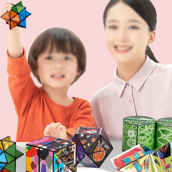 3D Changeable Magic Cubes for Kids & Adults (PACK OF 3)