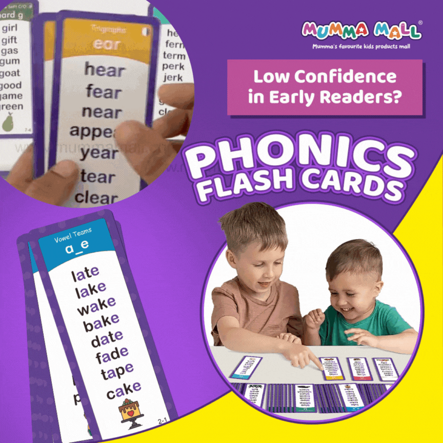 Educational Phonics Words English 60 Flashcards for Kids Ages (3-8) Ideal for Homeschooling, Montessori & Classroom Activities