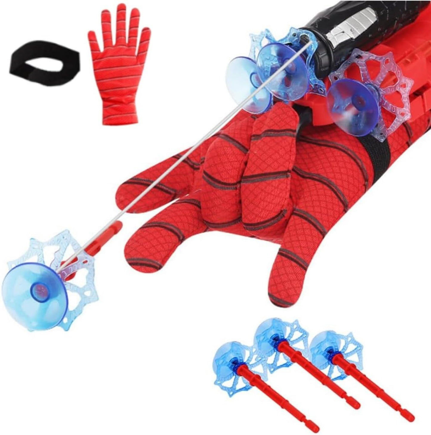 Spider Web Shooter Glove Toy for Kids | Hero Style Dart Launcher with Suction Arrow
