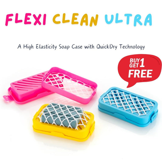 FlexiClean Ultra - High Elasticity Soap Case with QuickDry Technology (Buy 1 Get 1 FREE!!!)