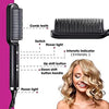 Load image into Gallery viewer, Hair Straightener Brush, Hair Straightening Iron Built with Comb, Fast Heating &amp; 5 Temp Settings &amp; Anti-Scald, Perfect for Professional Salon at Home Hair Styler (Multicolor)