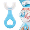 Kids U Shaped Toothbrush with Silicone Bristles Massage Toddler Toothbrush, 360° All-Round Oral Cleaning Tooth Brush U-Shaped Training Toothbrushes for Kids Childrens