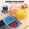 Foldable Drain Basket For Fruits & Vegetable