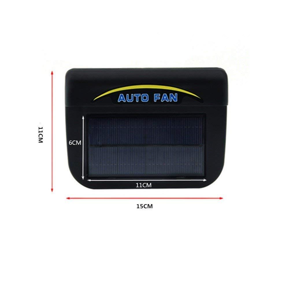 Autocool Solar Powered Car Auto Cooler Ventilation Fan with Rubber Strip