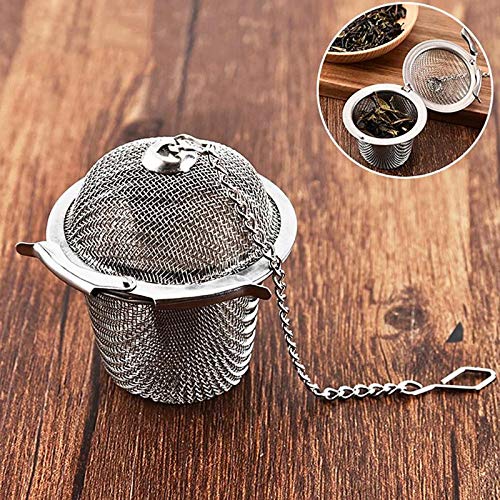 Stainless Steel Spice Tea Filter Herbs Locking Infuser Mesh Ball (Big Size)