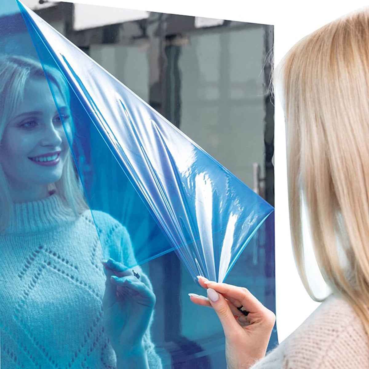 Two Way Mirror Sticker Self Adhesive Wall Mirror Sticker 50x100 – 21Gadget.in