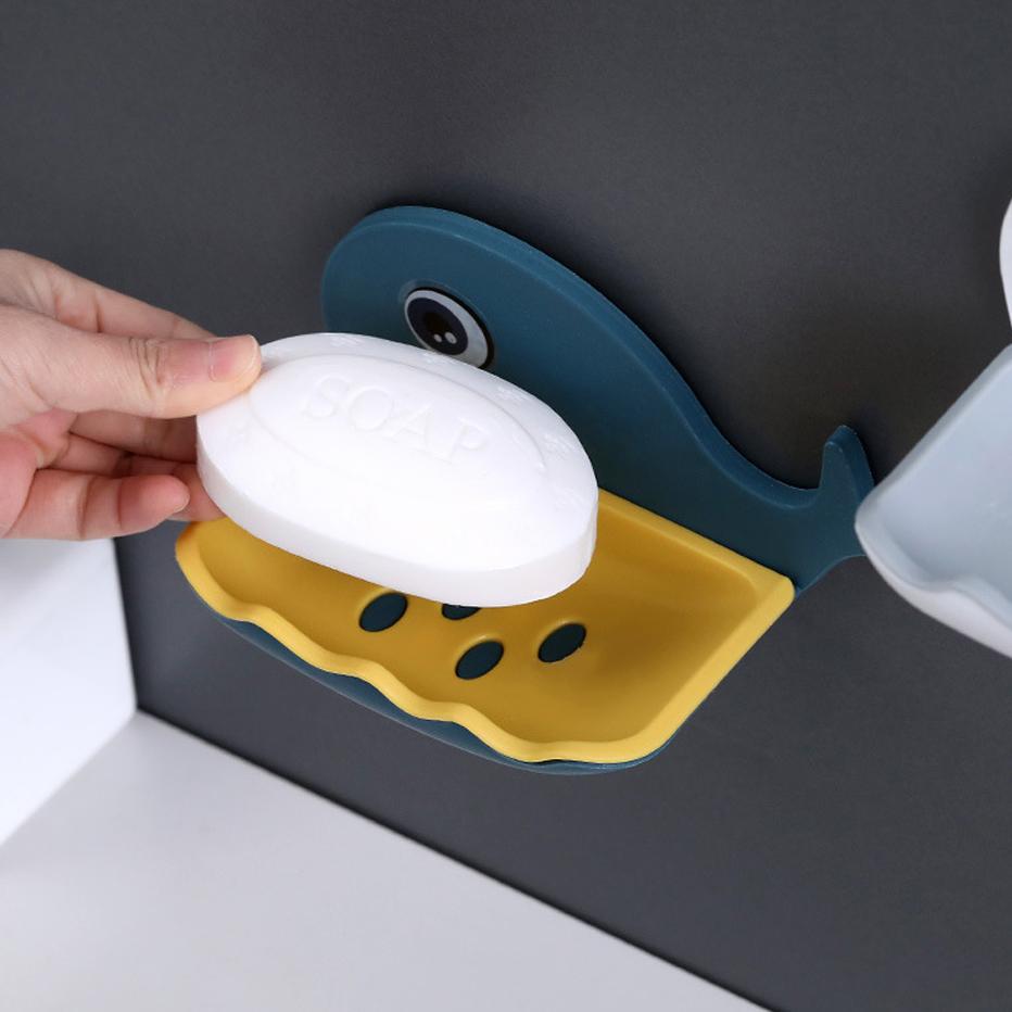 Wall Mounted Whale Shaped Soap Holder Shower Drain Soap Box